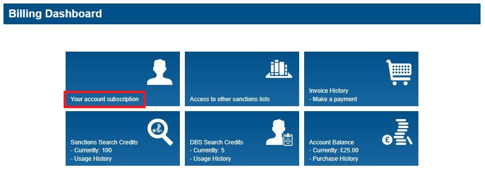 Billing Dashboard